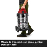 Aspirator umed - uscat Einhell TC - VC 3055 SA - cablu 3 m, maner transport, 900 W, 2000 W BricoMart - scule electrice si unelte profesionale - BricoMart