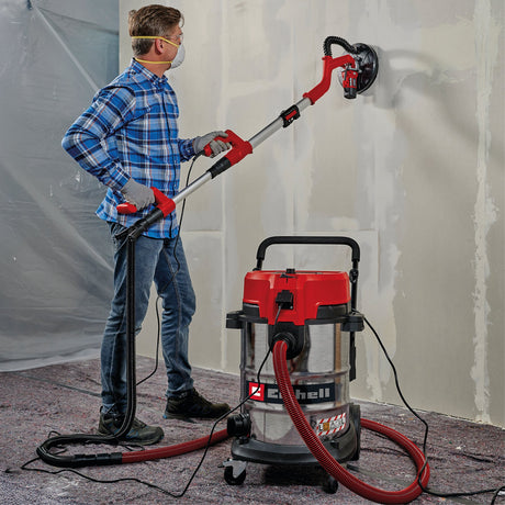Aspirator umed - uscat Einhell TE - VC 5090 SACL - cablu 6 m, maner transport, 1300 W, 1800 W BricoMart - scule electrice si unelte profesionale - BricoMart