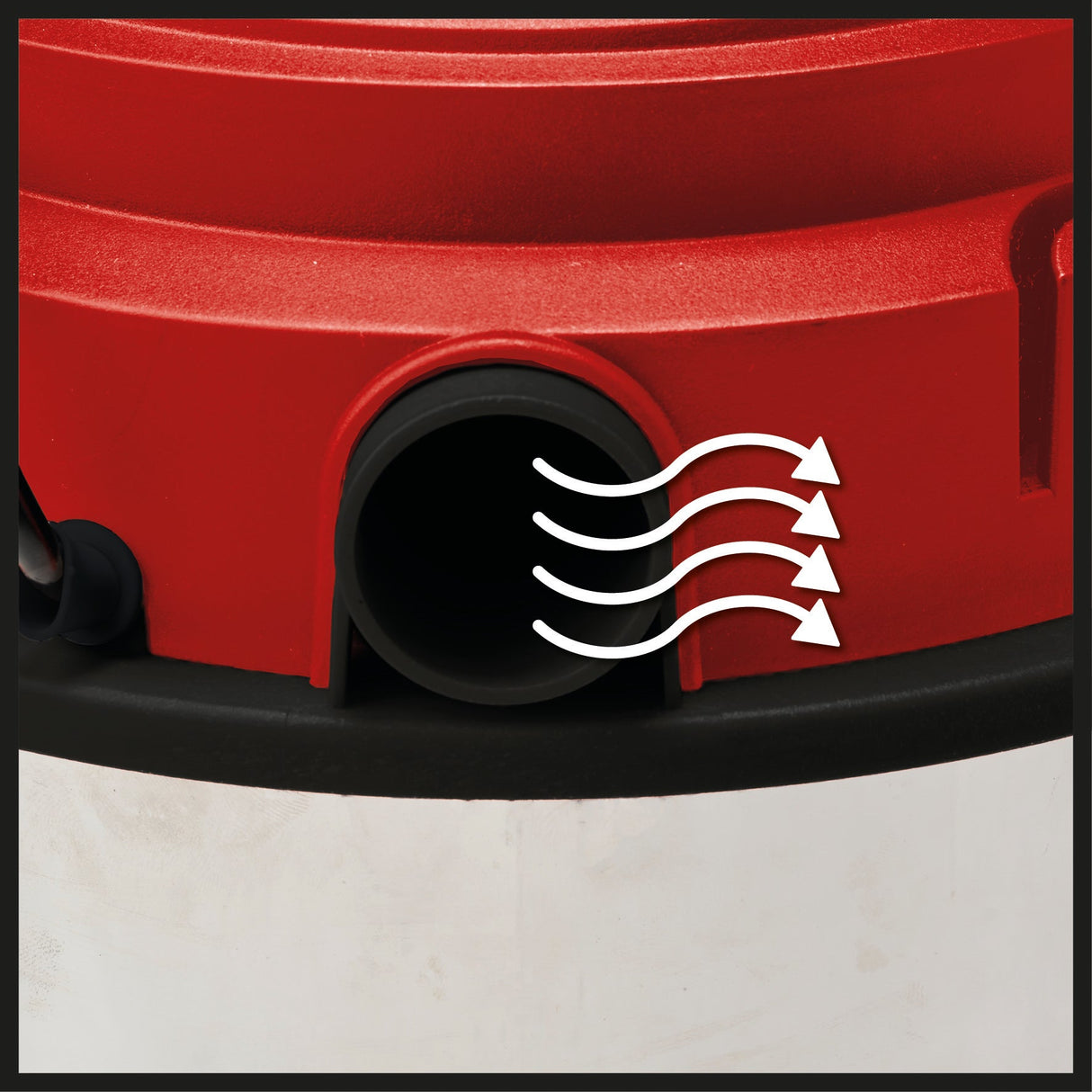 Aspirator umed/uscat Einhell TC - VC 1812 S (putere 1.250, sistem de furtun de 36 mm, recipient din otel inoxidabil de 12 l, filtru din spuma, duze extinse Einhell - scule electrice si unelte profesionale - BricoMart
