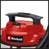 Aspirator umed/uscat Einhell TC - VC 1812 S (putere 1.250, sistem de furtun de 36 mm, recipient din otel inoxidabil de 12 l, filtru din spuma, duze extinse Einhell - scule electrice si unelte profesionale - BricoMart