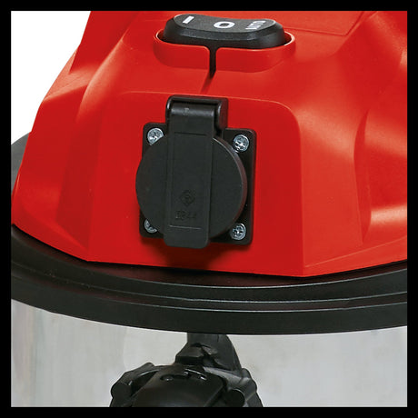 Aspirator umed/uscat Einhell TC - VC 1820 SA (1.250 W, rezervor din otel inoxidabil de 20 l, racord de suflare, suport pentru accesorii, mufa cuplaj automat, furtun de aspirare, duze + filtru Einhell - scule electrice si unelte profesionale - BricoMart
