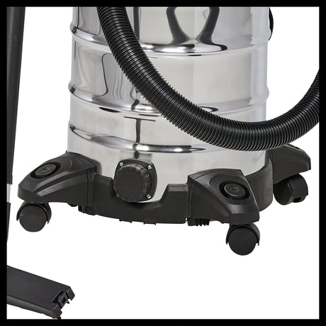 Aspirator umed/uscat Einhell TC - VC 1930 S (1.500 W, rezervor din otel inoxidabil de 30 l, racord de suflare, incl. furtun de aspirare din plastic, duza pentru podea/cravate, filtre Einhell - scule electrice si unelte profesionale - BricoMart