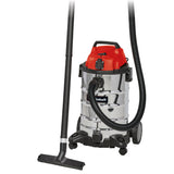 Aspirator umed/uscat Einhell TC - VC 1930 SA, 1.500 wati, recipient din otel inoxidabil de 30 de litri, priza automata, inclusiv furtun de aspirare si tub prelungitor, duza combinata/duza pentru spatii inguste, diverse filtre Einhell - scule electrice si unelte profesionale - BricoMart