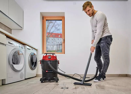 Aspirator umed/uscat Einhell TC-VC 3055 A, 850 W, putere de aspirare 190 mbar, priza automata, recipient de colectare de 30 l, maner de transport, incl. duze, filtre si sac de colectare a murdariei - imagine 3