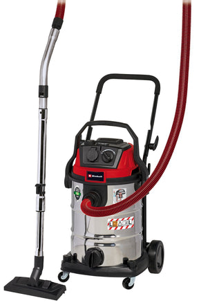 Aspirator umed/uscat Einhell TE - VC 2230 SACL, 1.400 W, 220 mbar, raza de operare 8 m, filtru plisat HEPA inclusiv sistem de curatare a filtrului, recipient de 30 l, clasa de protectie la praf L, priza automata de 2.000 W Einhell - scule electrice si unelte profesionale - BricoMart