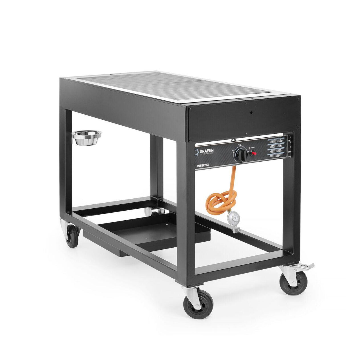 Barbecue pe gaz Tampa, HENDI, Negru, 10kW, 1260x580x(H)900mm