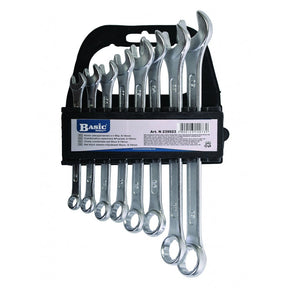 BASIC Chei combinate set 8pcs 8 - 19mm BS Fabricata din Otel Cr - V Suport util pentru depozitare Basic - scule electrice si unelte profesionale - BricoMart