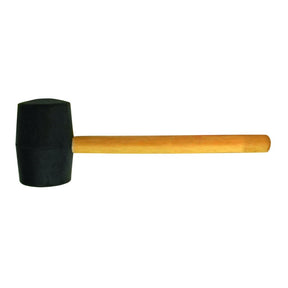 BASIC Ciocan cauciuc negu maner lemn rotund 900g BS Capatul este fabricat din cauciuc foarte elastic Basic - scule electrice si unelte profesionale - BricoMart