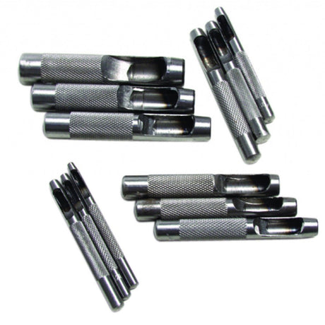BASIC Dorn ptr gaurire set 12pcs BS Folosite pentru a da gauri in textile, piele, cauciuc, carton, pluta Basic - scule electrice si unelte profesionale - BricoMart
