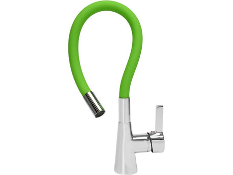 BATERIE DE BUCATARIE CU FURTUN FLEXIBIL, VERDE Fala 75709 - Baterii pentru chiuvete, 15 cm, ergonomic, inox Fala - scule electrice si unelte profesionale - BricoMart