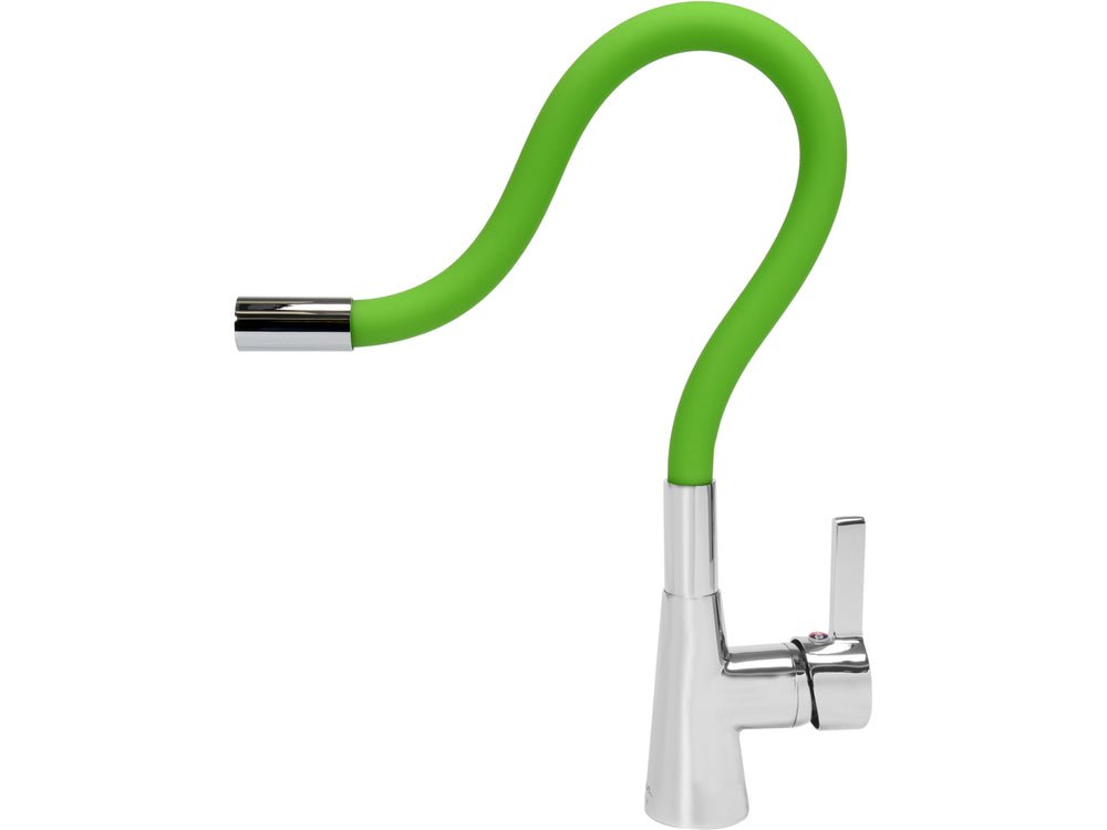 BATERIE DE BUCATARIE CU FURTUN FLEXIBIL, VERDE Fala 75709 - Baterii pentru chiuvete, 15 cm, ergonomic, inox Fala - scule electrice si unelte profesionale - BricoMart