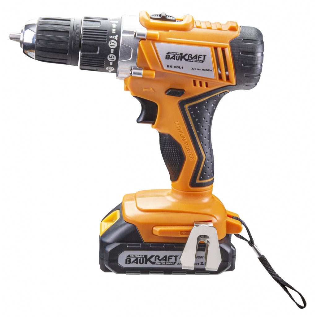 BAUKRAFT Set Polizor unghiular si bormasina 18V 2 si 4Ah BK - AGCDL1 Set combinat cu 2 unelte pentru toate proiectele tale de bricolaj Baukraft - scule electrice si unelte profesionale - BricoMart