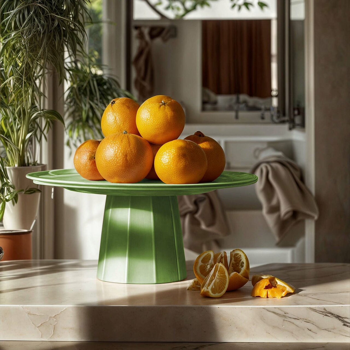 Bază pentru platou Metropolis, verde, 110x(h)120mm Fine Dine