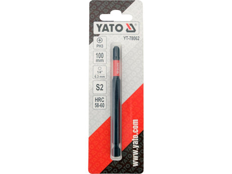 Bit de impact YATO YT-78062, 1/4, 100 mm PH3, 1 buc. - imagine 4