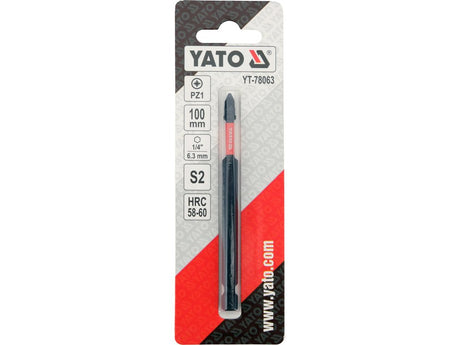 Bit de impact YATO YT-78063, 1/4, 100 mm PZ1, 1 buc. - imagine 4