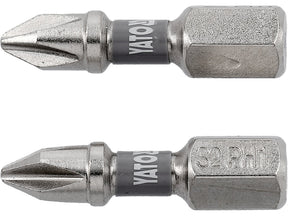 BITI 1/4 25MM PH1, 2 BUC, NI Yato YT - 78000 - 6.3 mm, 25 mm Yato - scule electrice si unelte profesionale - BricoMart