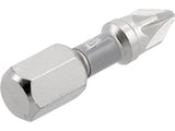 BITI 1/4 25MM PZ1, 2 BUC, NI Yato YT - 78003 - 6.3 mm, 25 mm Yato - scule electrice si unelte profesionale - BricoMart