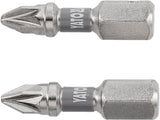 BITI 1/4 25MM PZ1, 2 BUC, NI Yato YT - 78003 - 6.3 mm, 25 mm Yato - scule electrice si unelte profesionale - BricoMart