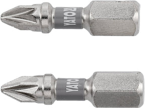 BITI 1/4 25MM PZ1, 2 BUC, NI Yato YT - 78003 - 6.3 mm, 25 mm Yato - scule electrice si unelte profesionale - BricoMart