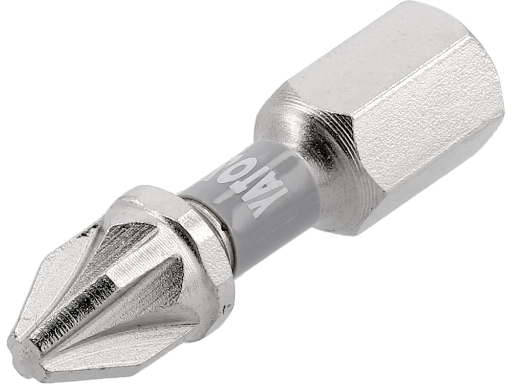 BITI 1/4 25MM PZ2, 2 BUC, NI Yato YT - 78004 - 6.3 mm, 25 mm Yato - scule electrice si unelte profesionale - BricoMart