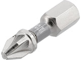 BITI 1/4 25MM PZ2, 2 BUC, NI Yato YT - 78004 - 6.3 mm, 25 mm Yato - scule electrice si unelte profesionale - BricoMart