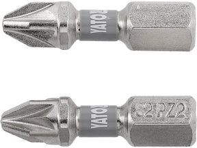 BITI 1/4 25MM PZ2, 2 BUC, NI Yato YT - 78004 - 6.3 mm, 25 mm Yato - scule electrice si unelte profesionale - BricoMart