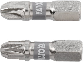 BITI 1/4 25MM PZ3, 2 BUC, NI Yato YT - 78005 - 6.3 mm, 25 mm Yato - scule electrice si unelte profesionale - BricoMart