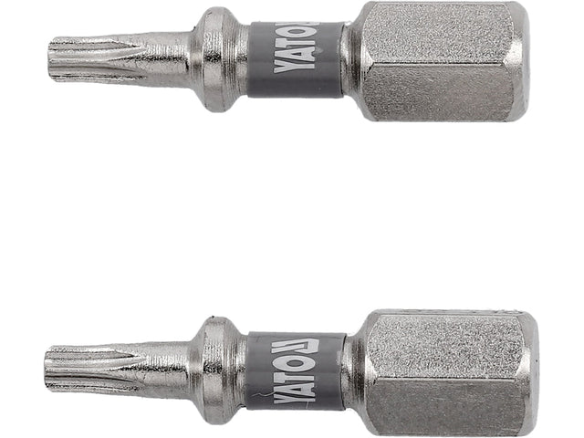 BITI 1/4 25MM T10, 2 BUC, NI Yato YT - 78011 - 6.3 mm, 25 mm Yato - scule electrice si unelte profesionale - BricoMart