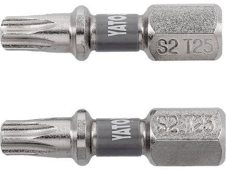 BITI 1/4 25MM T25, 2 BUC, NI Yato YT - 78014 - 6.3 mm, 25 mm Yato - scule electrice si unelte profesionale - BricoMart
