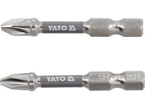 BITI 1/4 50MM PH2, 2 BUC, NI Yato YT - 78021 - 6.3 mm, 50 mm Yato - scule electrice si unelte profesionale - BricoMart