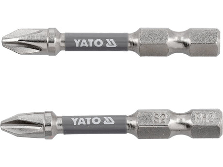 BITI 1/4 50MM PH2, 2 BUC, NI Yato YT - 78021 - 6.3 mm, 50 mm Yato - scule electrice si unelte profesionale - BricoMart