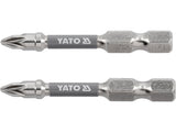 BITI 1/4 50MM PZ1, 2 BUC, NI Yato YT - 78023 - 6.3 mm, 50 mm Yato - scule electrice si unelte profesionale - BricoMart