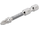BITI 1/4 50MM PZ2, 2 BUC, NI Yato YT - 78024 - 6.3 mm, 50 mm Yato - scule electrice si unelte profesionale - BricoMart