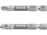 BITI 1/4 50MM PZ3, 2 BUC, NI Yato YT - 78025 - 6.3 mm, 50 mm Yato - scule electrice si unelte profesionale - BricoMart