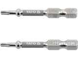 BITI 1/4 50MM T10, 2 BUC, NI Yato YT - 78031 - 6.3 mm, 50 mm Yato - scule electrice si unelte profesionale - BricoMart