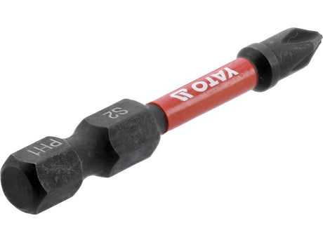 BITI DE IMPACT 1/4 50MM PH1 2 BUC Yato YT - 78040 - 6.3 mm, 50 mm Yato - scule electrice si unelte profesionale - BricoMart