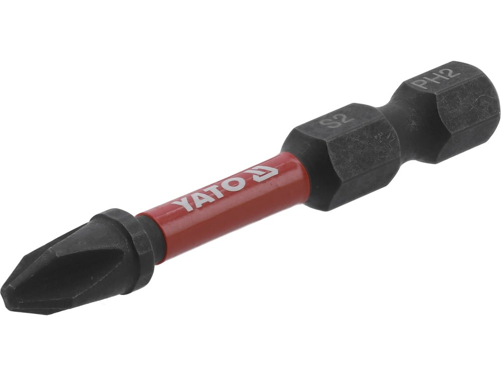 BITI DE IMPACT 1/4 50MM PH2 2 BUC Yato YT - 78041 - 6.3 mm, 50 mm Yato - scule electrice si unelte profesionale - BricoMart