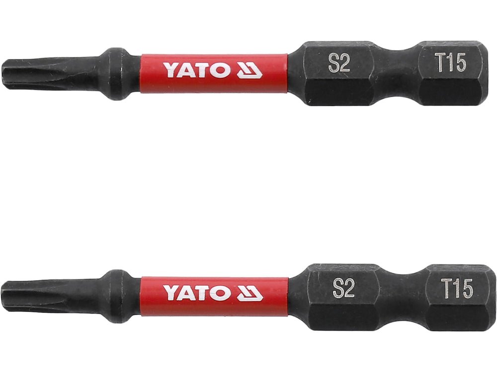 BITI DE IMPACT 1/4 50MM T10 2 BUC Yato YT - 78052 - 6.3 mm, 50 mm Yato - scule electrice si unelte profesionale - BricoMart