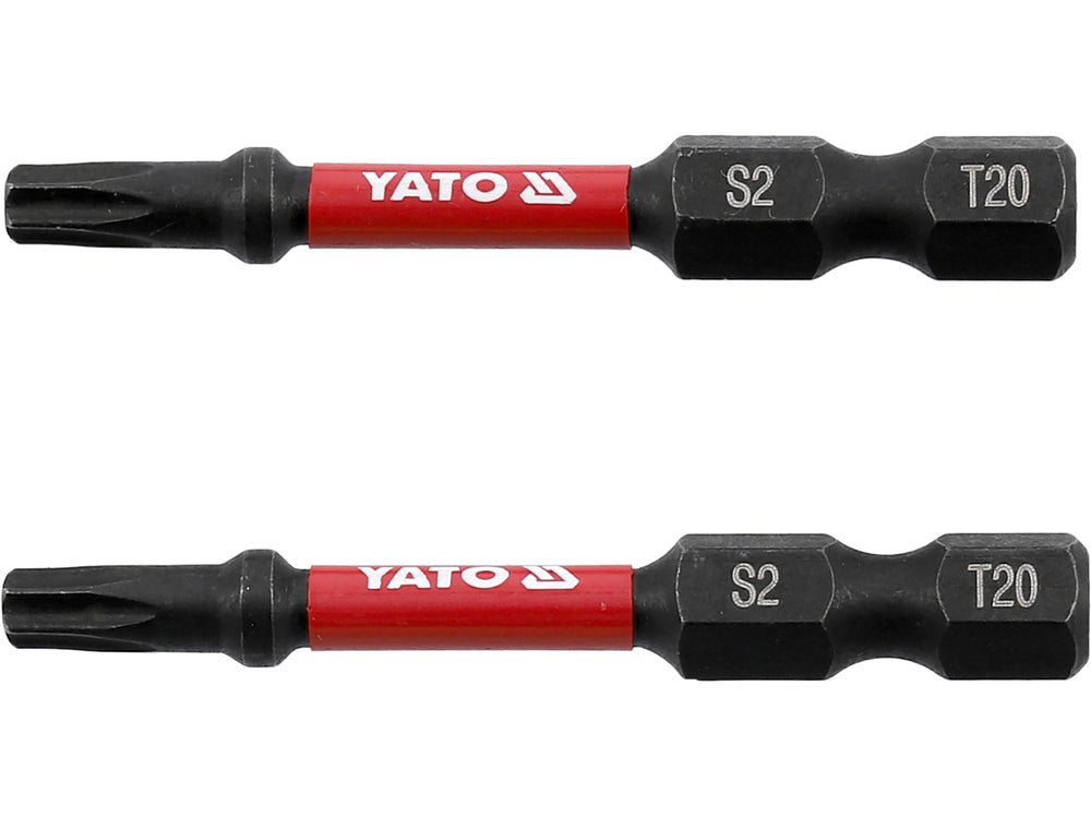 BITI DE IMPACT 1/4 50MM T20 2 BUC Yato YT - 78053 - 6.3 mm, 50 mm Yato - scule electrice si unelte profesionale - BricoMart