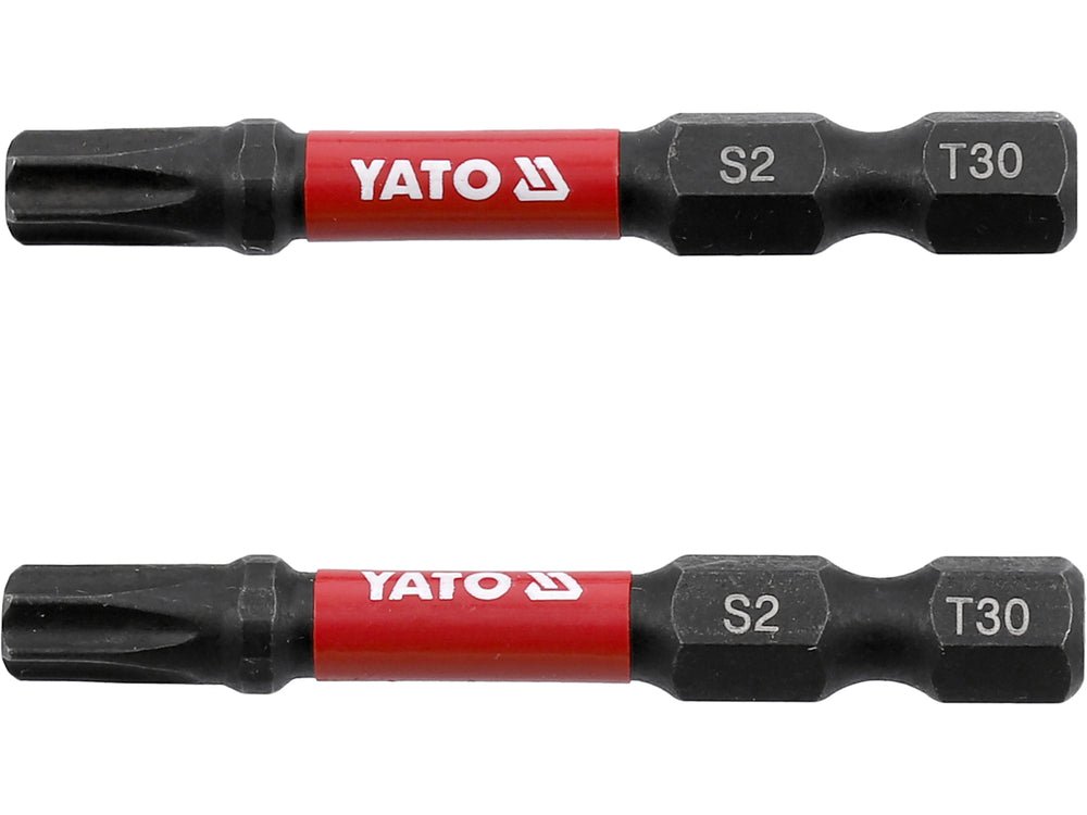 BITI DE IMPACT 1/4 50MM T30 2 BUC Yato YT - 78056 - 6.3 mm, 50 mm Yato - scule electrice si unelte profesionale - BricoMart