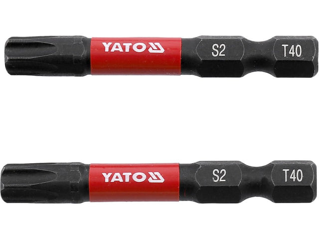 BITI DE IMPACT 1/4 50MM T40 2 BUC Yato YT - 78057 - 6.3 mm, 50 mm Yato - scule electrice si unelte profesionale - BricoMart