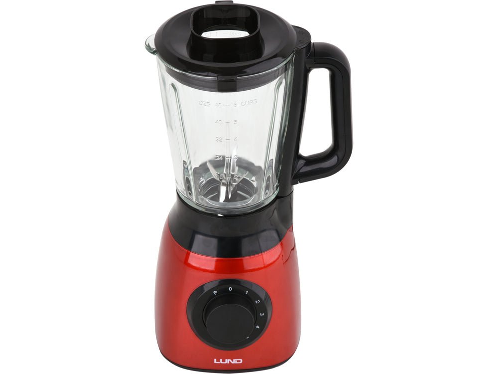 BLENDER 600W ROSU Lund 67705 - Blendere pentru smoothie, 22.000 rpm, 800W, 240V Lund - scule electrice si unelte profesionale - BricoMart