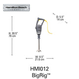 Blender cu imersie HMI018-CE BigRig™ 930x216 mm, Hamilton Beach Commercial
