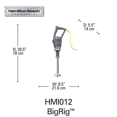 Blender cu imersie HMI021-CE BigRig™ 1000x216 mm, Hamilton Beach Commercial