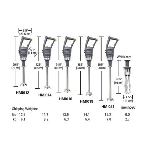 Blender cu imersie HMI021-CE BigRig™ 1000x216 mm, Hamilton Beach Commercial
