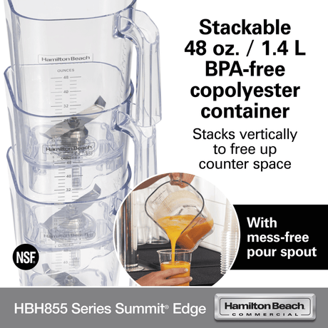 Blender cu protectie fonica Summit® Edge HBH855-CE, Hamilton Beach Commercial