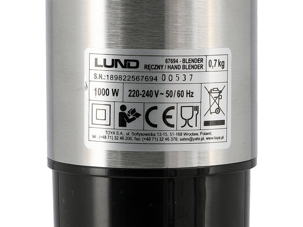 Blender de mana LUND 67694, 1000 W, 10in1 - imagine 27