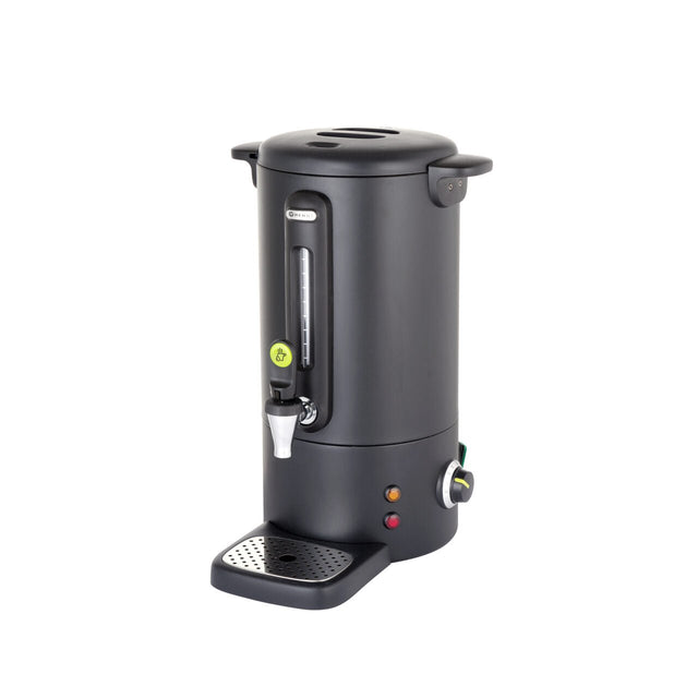 Boiler pentru bauturi fierbinti 9 litri, inox, negru mat, termostat 0-100 gr C, 950 W, Concept Line Hendi, 307x330x(H)450 mm