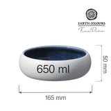 Bol Goro White Blue 165 mm, 650 ml Fine Dine