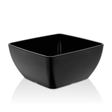 Bol pătrat din melamină negru, 190x190x(h)90 mm